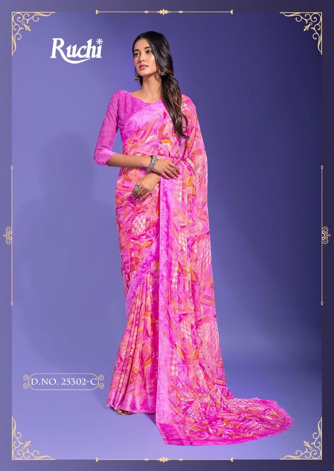 Ruchi Cherry 35 Soft Chiffon Printed Saree Catalog